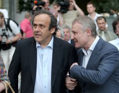 Grigory Surkis and Michel Platini