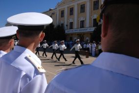 Вручение дипломов и ”лейтенантских” погонов выпускникам СВМИ им. Нахимова