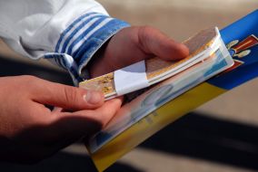 Вручение дипломов и ”лейтенантских” погонов выпускникам СВМИ им. Нахимова