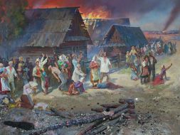 Fragment of ”Tragedy in Kopishche village” diorama