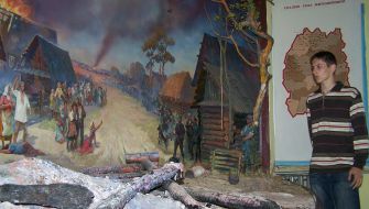 Fragment of ”Tragedy in Kopishche village” diorama