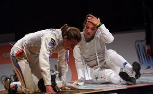 Adeline Wuilleme and Margherita Granbassi