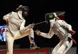 Adeline Wuilleme and Margherita Granbassi