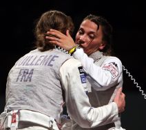 Adeline Wuilleme and Margherita Granbassi