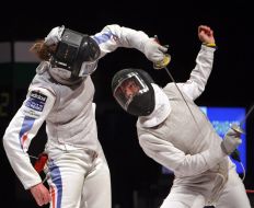 Adeline Wuilleme and Margherita Granbassi