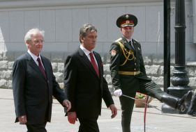 Viktor Yushchenko and Laszlo Solyom