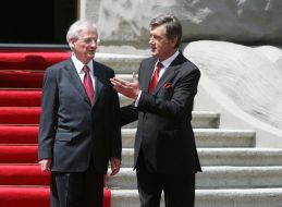Viktor Yushchenko and Laszlo Solyom