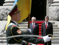 Viktor Yushchenko and Laszlo Solyom