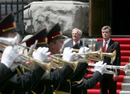 Viktor Yushchenko and Laszlo Solyom