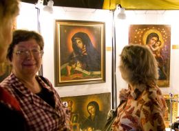 Выставка икон на острове Хортица