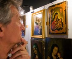 Выставка икон на острове Хортица