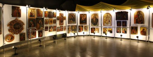 Выставка икон на острове Хортица