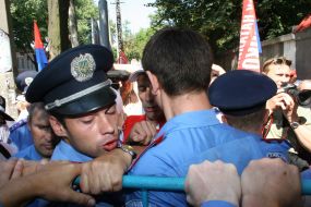 Активісти на мітингу в Одесі
