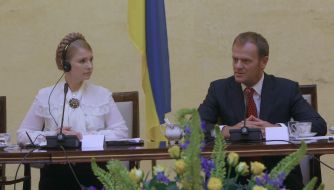 Yuliya Timoshenko and Donald Tusk
