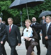 Yuliya Timoshenko and Donald Tusk