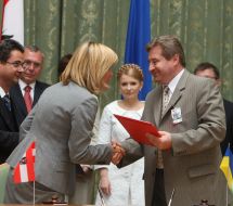 Yuliya Timoshenko, Alfred Guzenbauer, Krista Krancl’ and Iosif Vinskiy