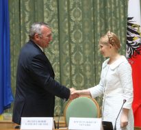 Yuliya Timoshenko and Alfred Guzenbauer