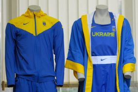 Casual look garment of Ukraine national team at Olympic Games