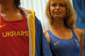 Casual look garment of Ukraine national team at Olympic Games
