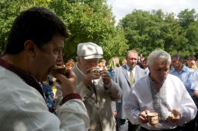 Алексей Порошенко, Владимир Литвин и Петр Порошенко