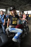 Female biker