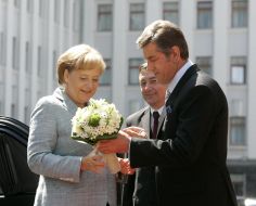 Виктор Ющенко и Ангела Меркель