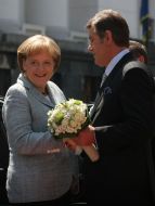 Виктор Ющенко и Ангела Меркель