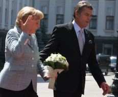 Виктор Ющенко и Ангела Меркель