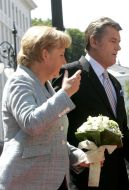 Виктор Ющенко и Ангела Меркель