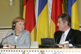 Виктор Ющенко и Ангела Меркель