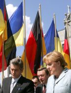 Виктор Ющенко и Ангела Меркель