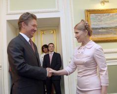 Aleksey Miller and Yuliya Timoshenko