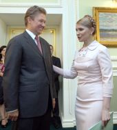 Aleksey Miller and Yuliya Timoshenko