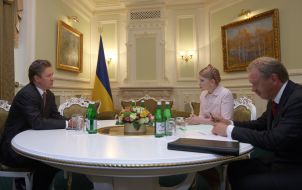 Aleksey Miller and Yuliya Timoshenko