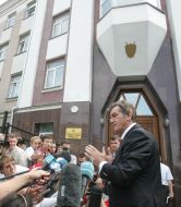 Виктор Ющенко дает интервью