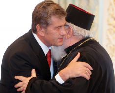 Виктор Ющенко  и Любомир Гузар