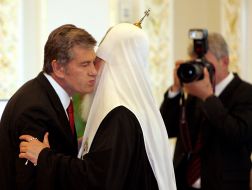 Виктор Ющенко и патриарх Филарет