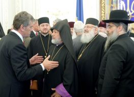 Виктор Ющенко, Яков Дов Блайх и Любомир Гузар