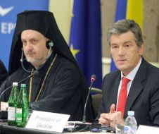 Viktor Yushchenko and Metropolitan Emmanuel