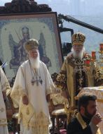 Bartholomew I and Aleksy II on Divine Liturgy