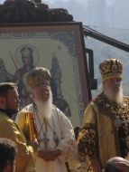 Bartholomew I and Aleksy II on Divine Liturgy