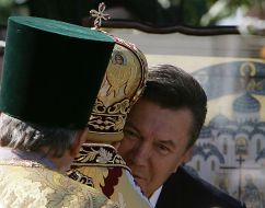 Divine liturgy in Kievo-Pecherskaya Lavra