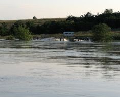 Dnestr river during a flood