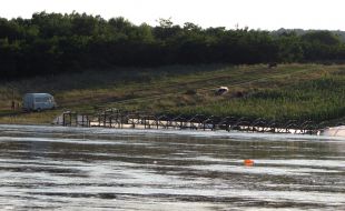 Dnestr river during a flood