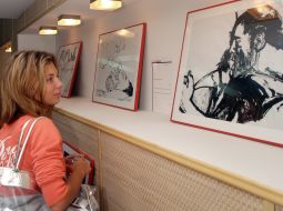 Girl on an exhibition