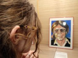 Girl on an exhibition