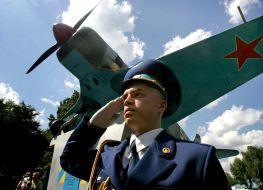”Yak-11” monument-airplane
