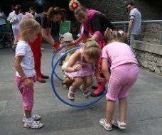 Coati day in the Kiev zoo