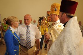 Church service for sportsmen-jumpers in water on Olympic games-2008