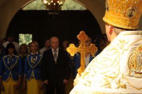 Church service for sportsmen-jumpers in water on Olympic games-2008